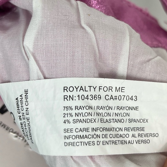 NWT RFM Hot Pink Metallic Straight Leg Pants Sz 25 - Picture 9 of 9